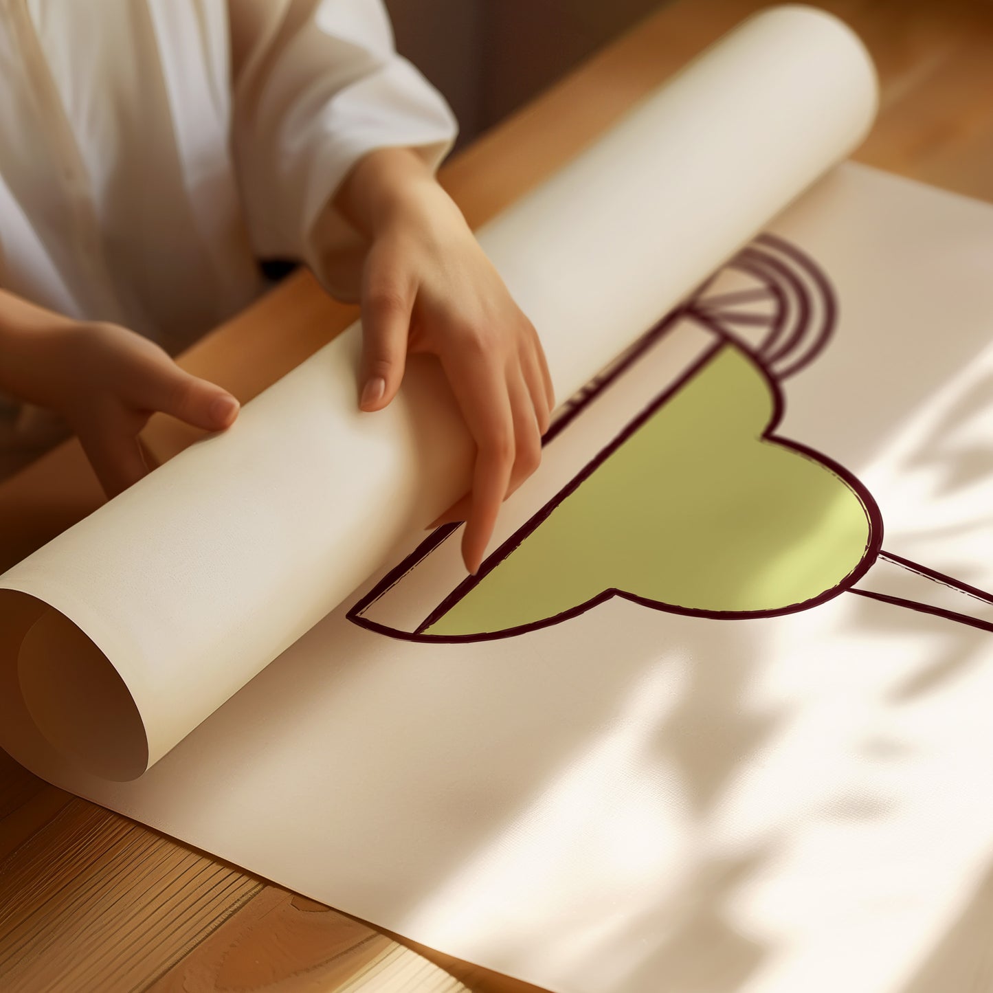 Lime Light Dances Through Glass