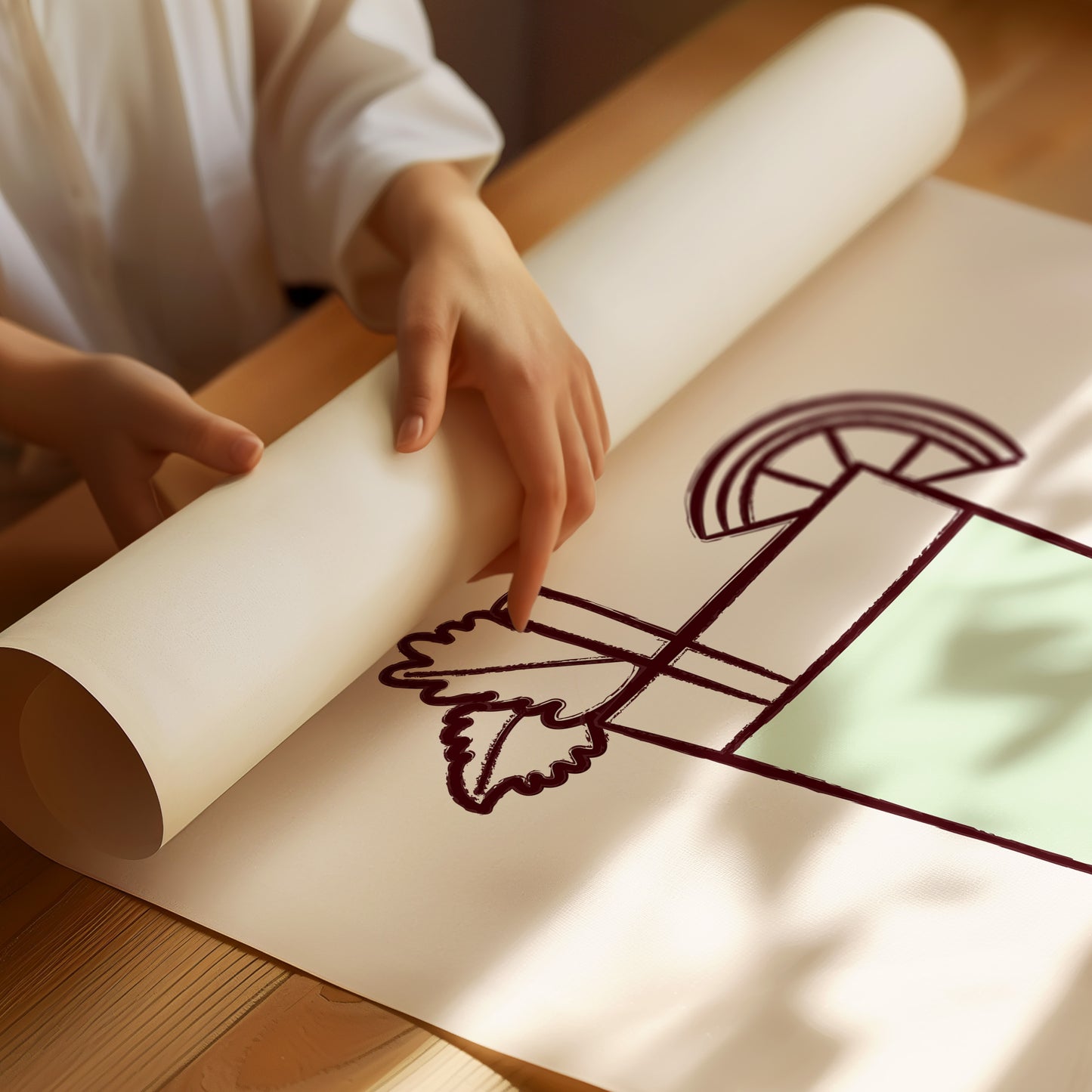 Mint Leaves Dance At Dusk