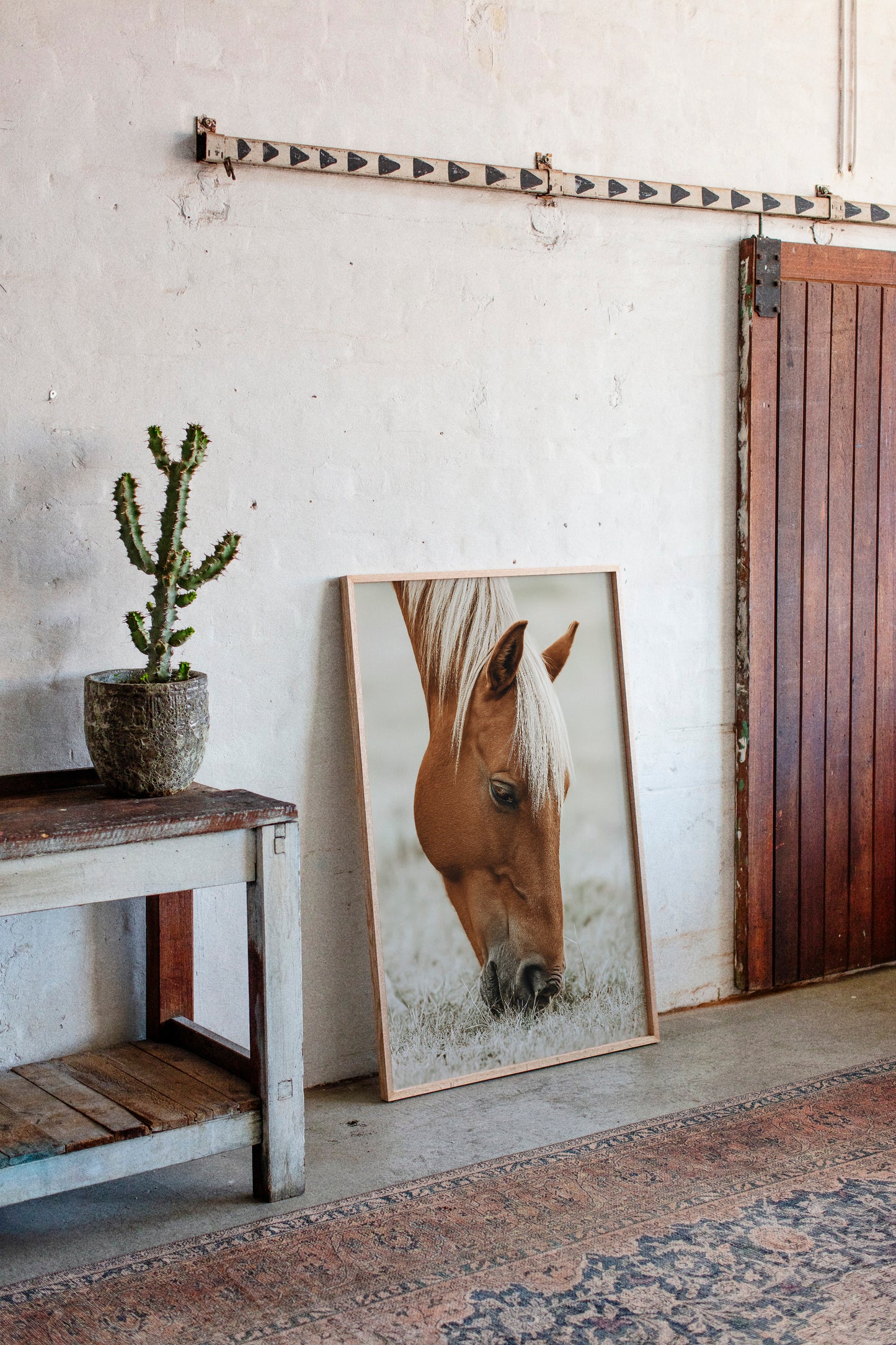 Quiet Morning Graze with Golden Mane