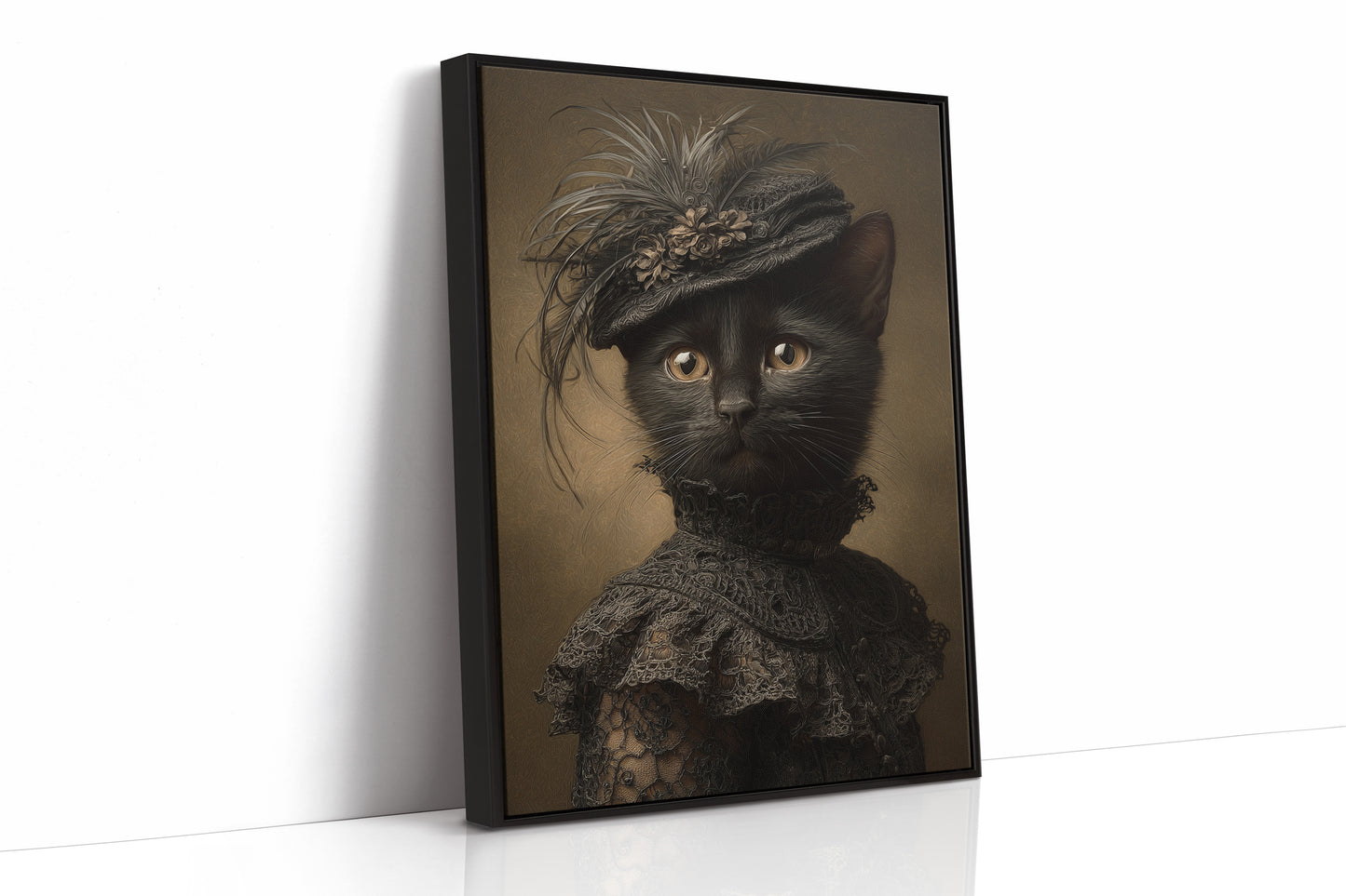 Regal Feline in Victorian Attire