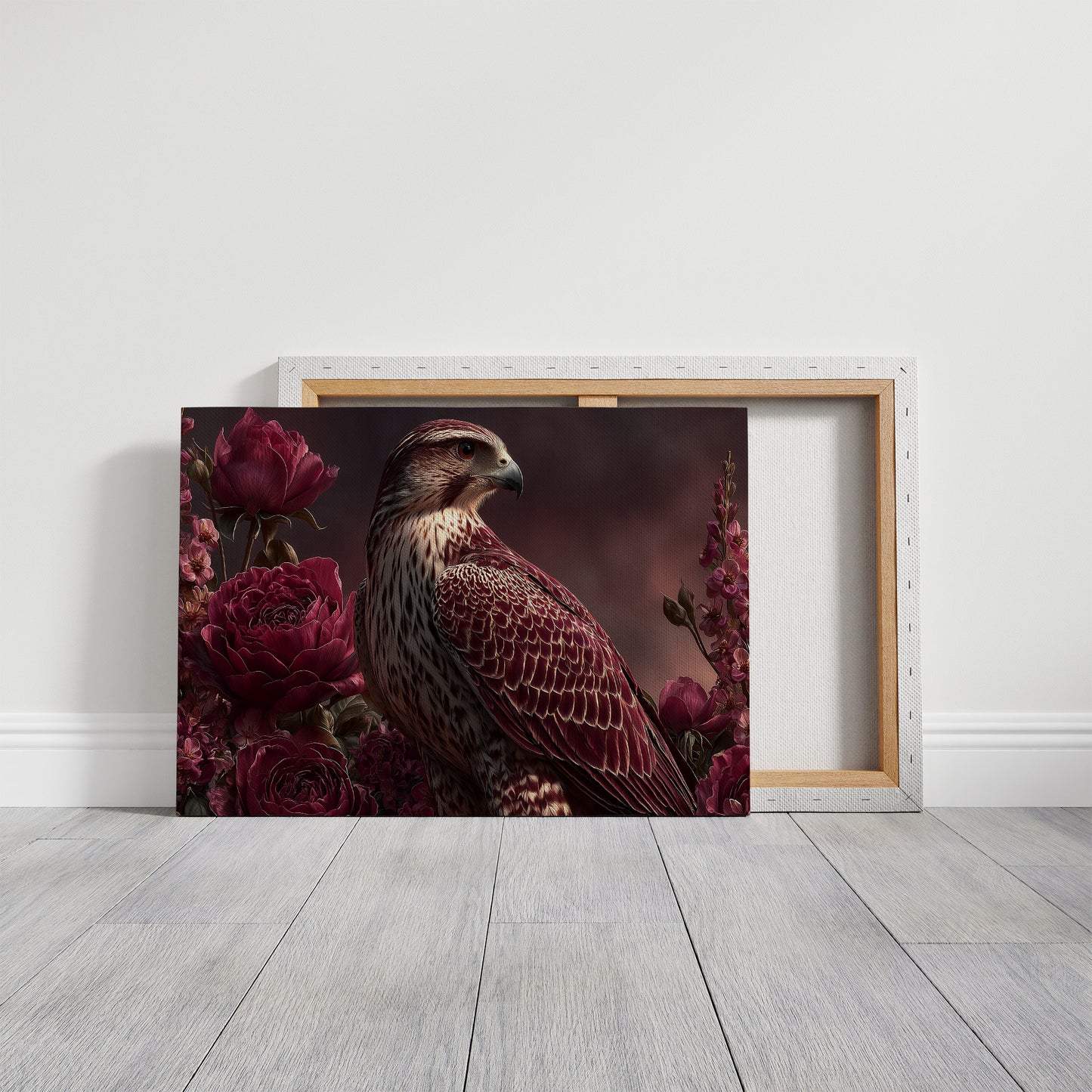 Falcon Among Garden Roses