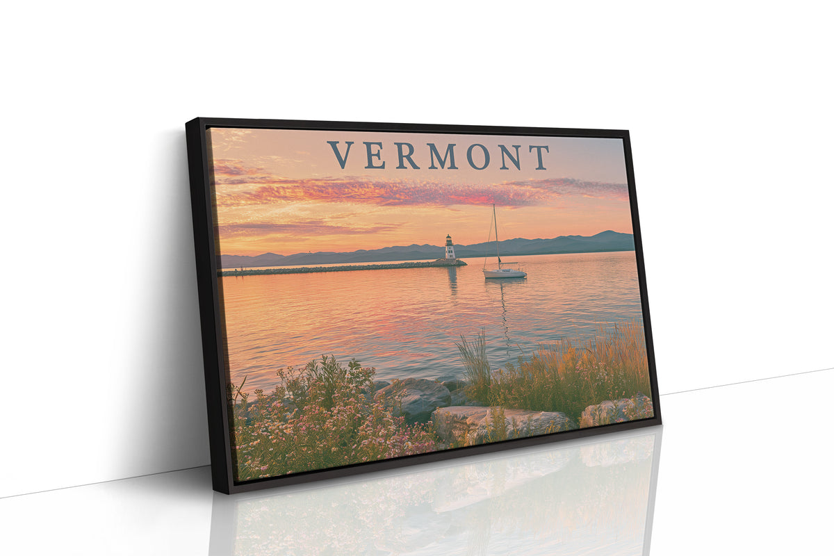 Vermont Lakeside Sunset Sail