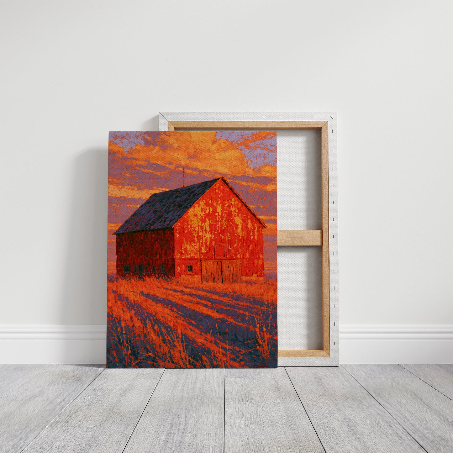 Barn Ablaze in Sunset Fire