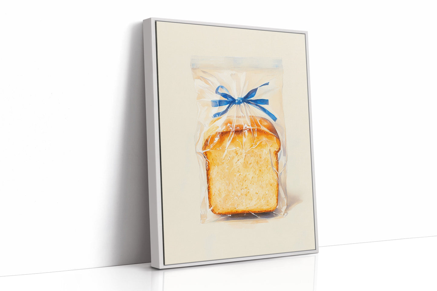 Fresh Bread Wrapped In Blue