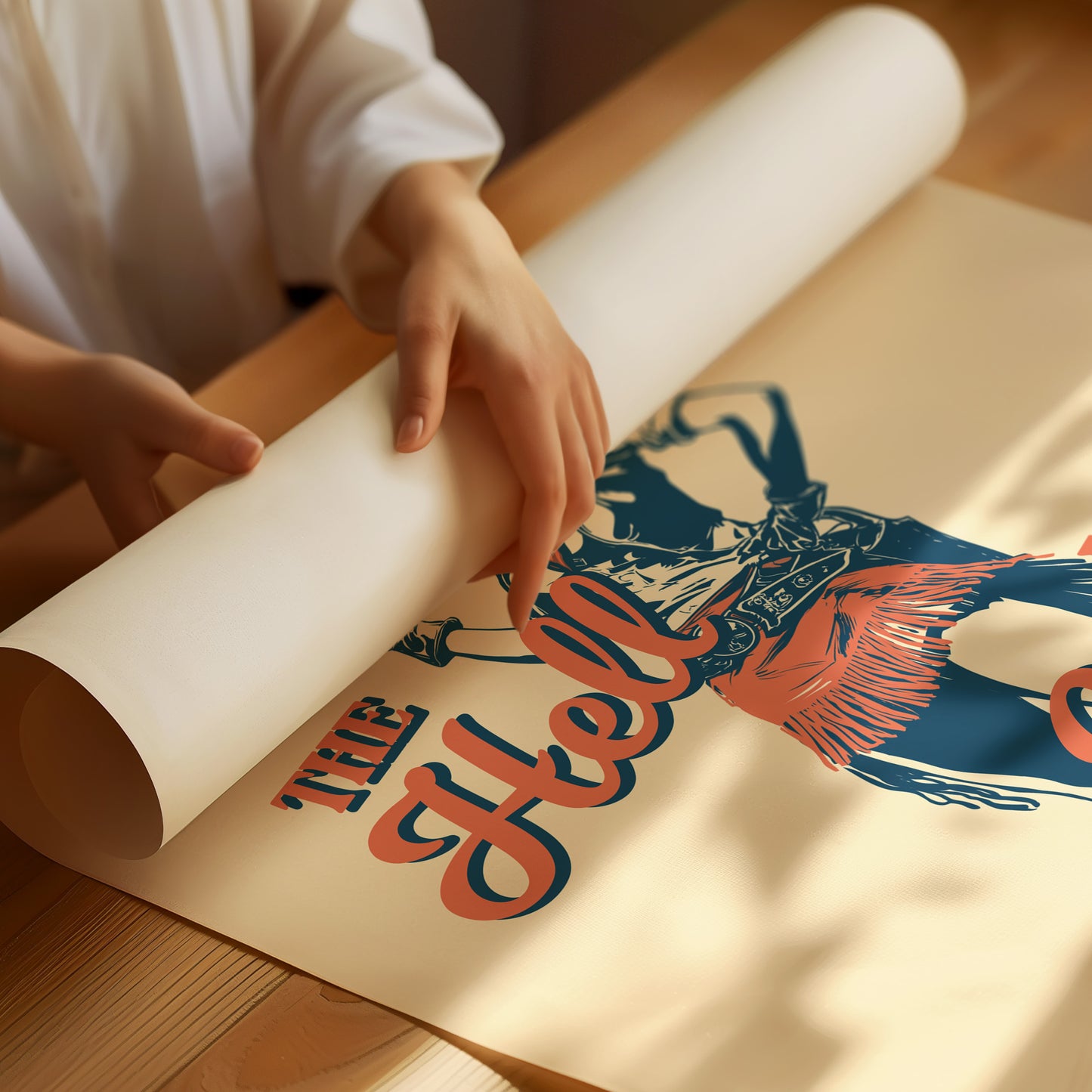 The Hell I Wont Cowgirl Western Print