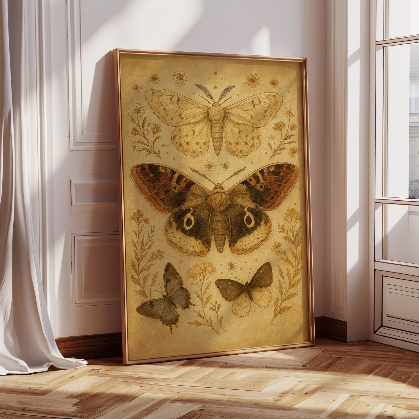 Vintage Moths and Meadow Wings