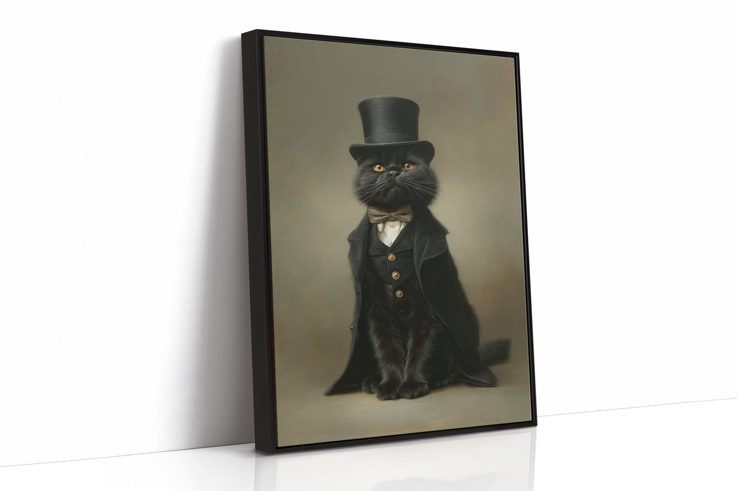 Dapper Feline's Grand Entrance