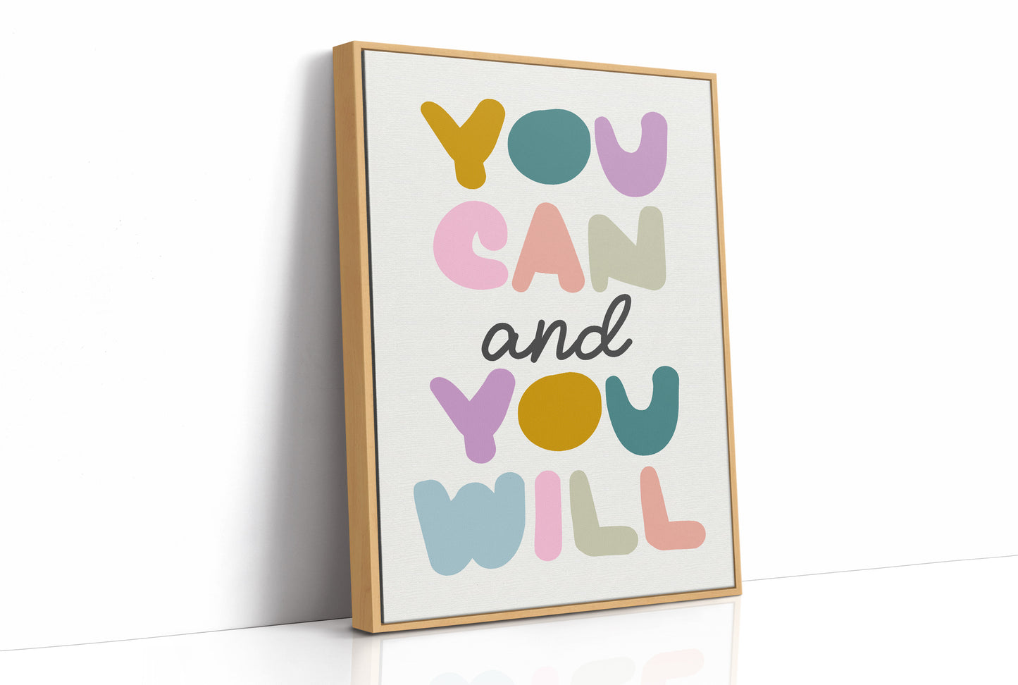 You Can and You Will Colorful Motivation