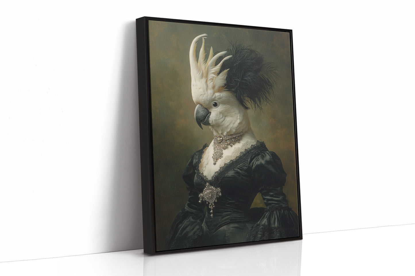 Elegant Feathers Worn Like a Crown