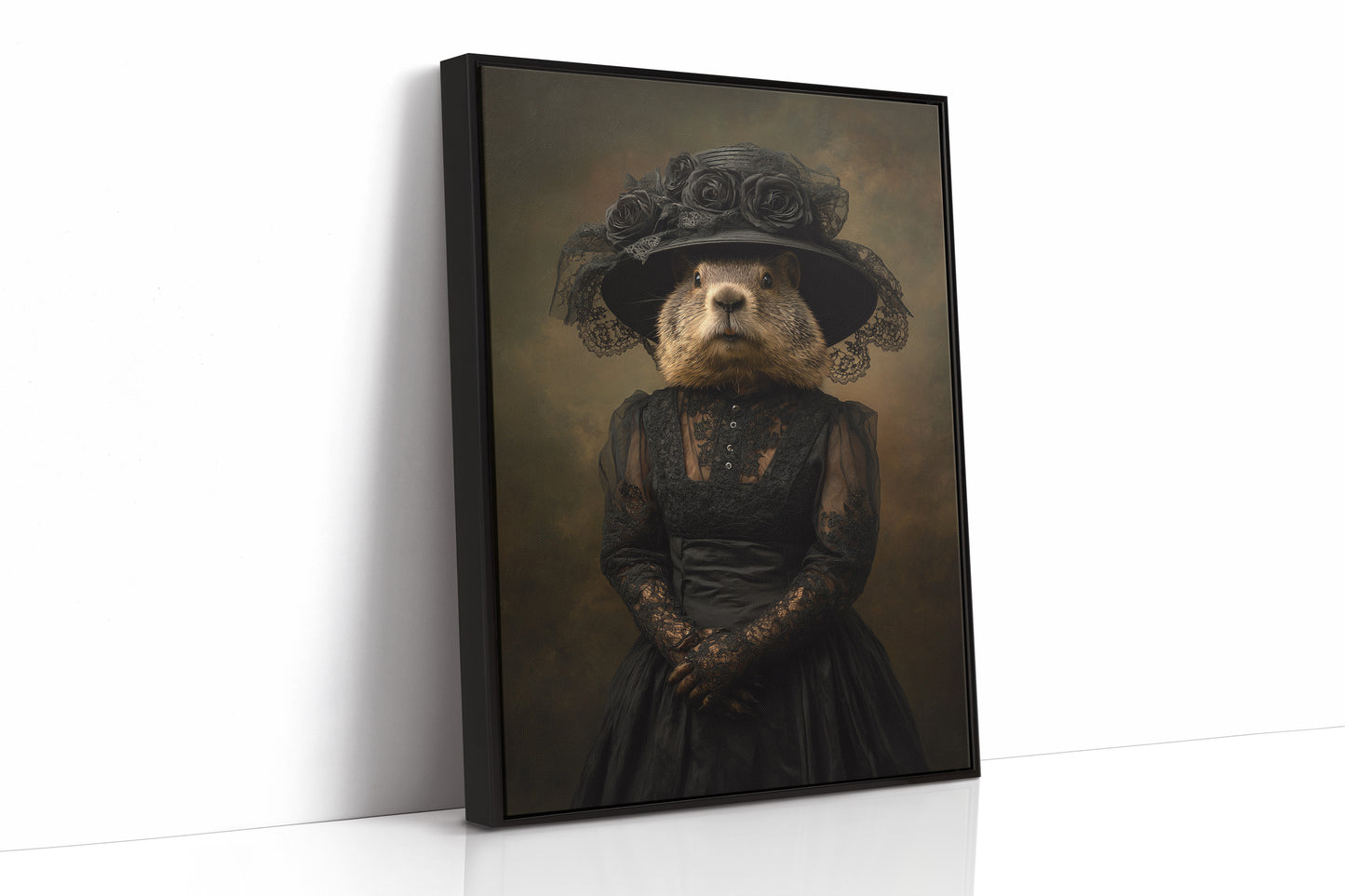 Elegant Rodent in Victorian Attire