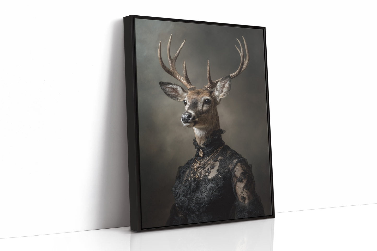 Regal Stag in Elegant Attire