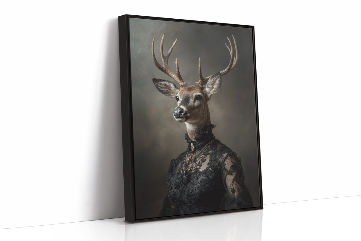 Regal Stag in Elegant Attire