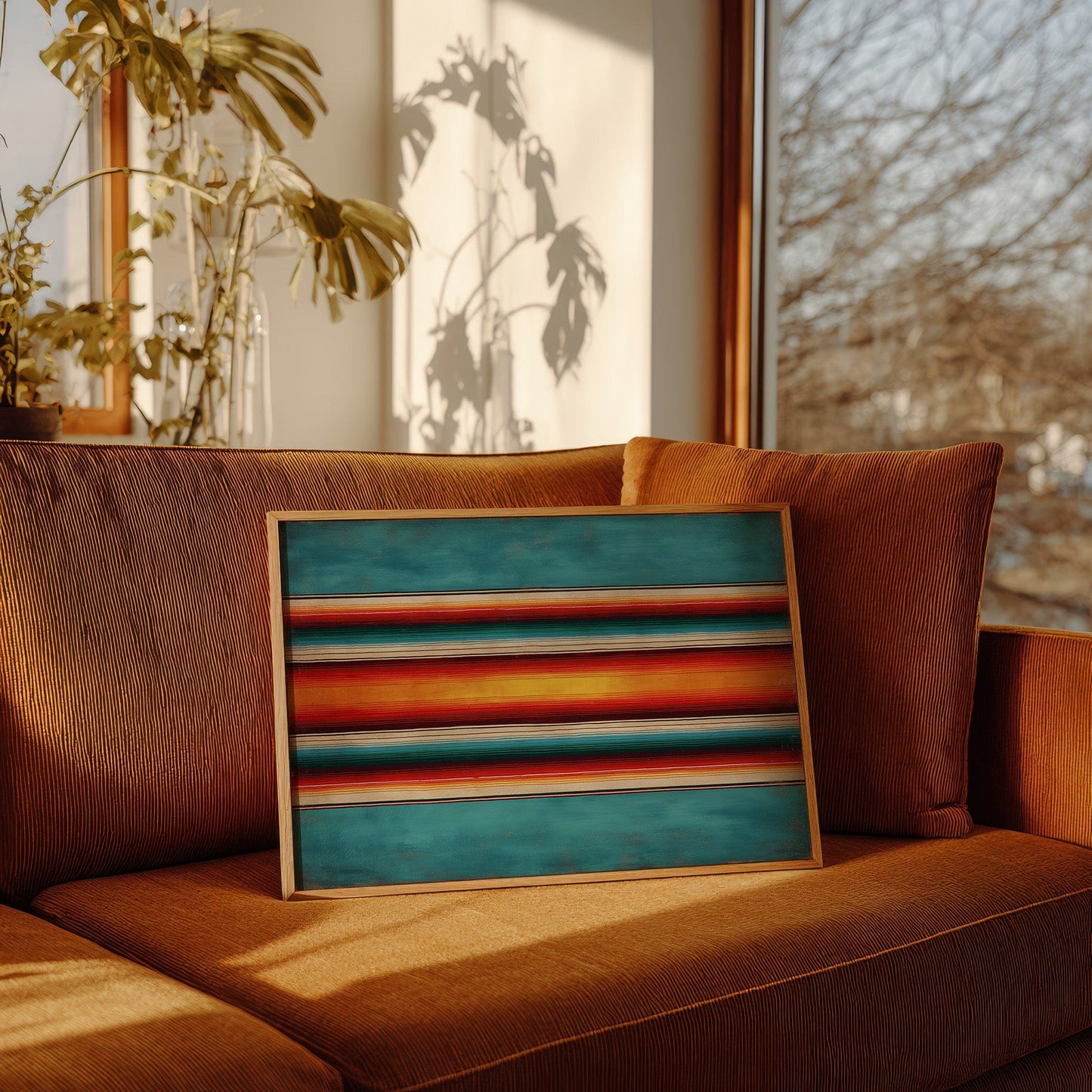 Sunset Stripes Across Desert Horizons