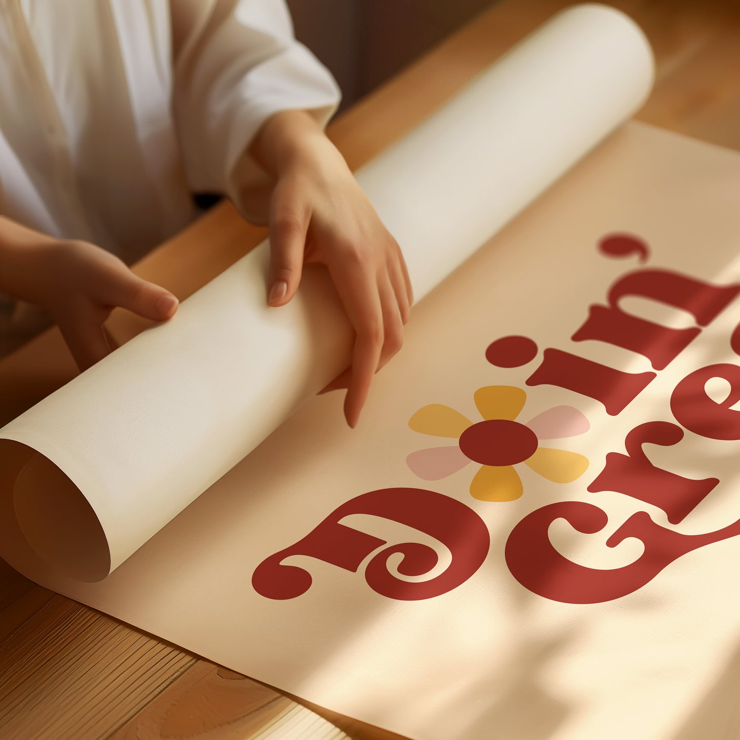 Retro Daisies Dance Through Time