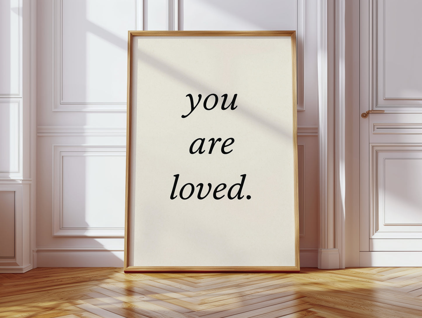 You Are Loved Minimalist Print