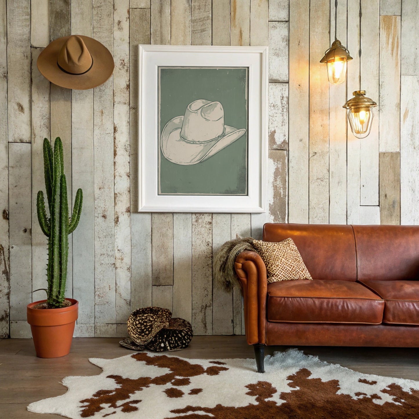 Weathered Rancher's Dream - Vintage Cowboy Hat
