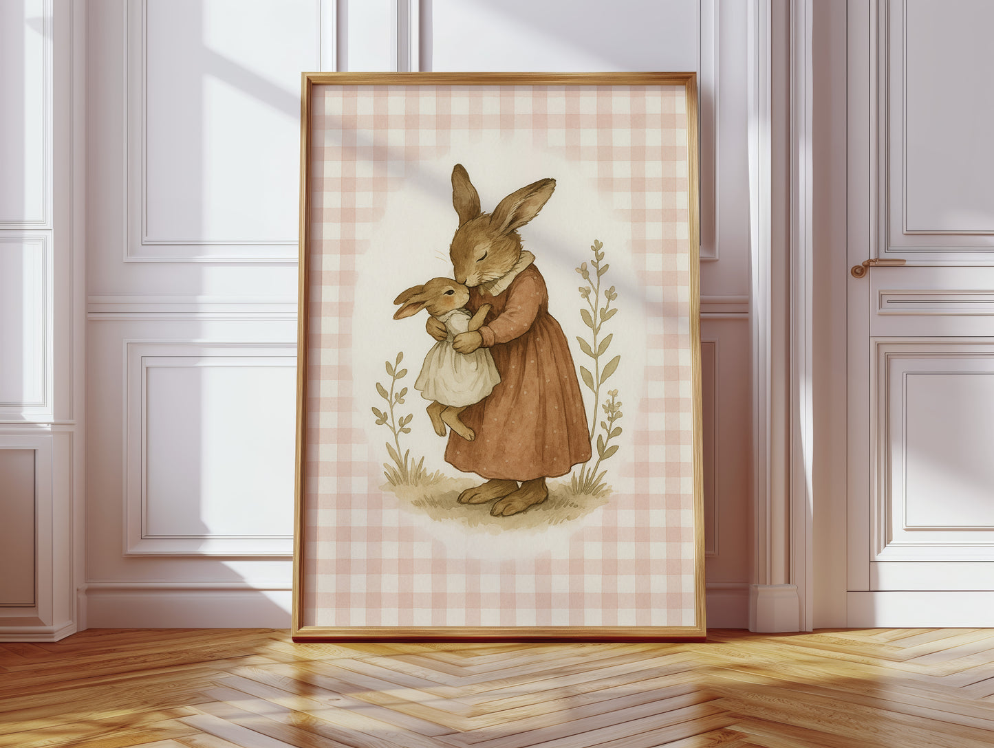 Mama Bunny’s Kiss in Gingham