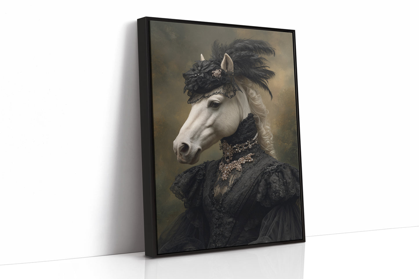 Elegance Draped in Midnight Silk