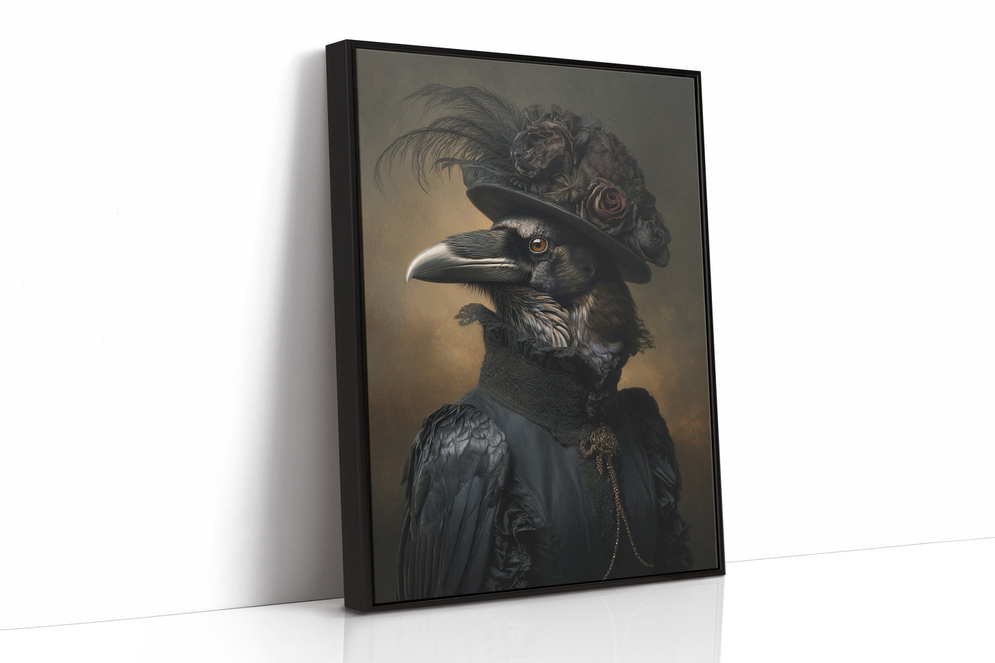 Elegantly Dressed Regal Raven