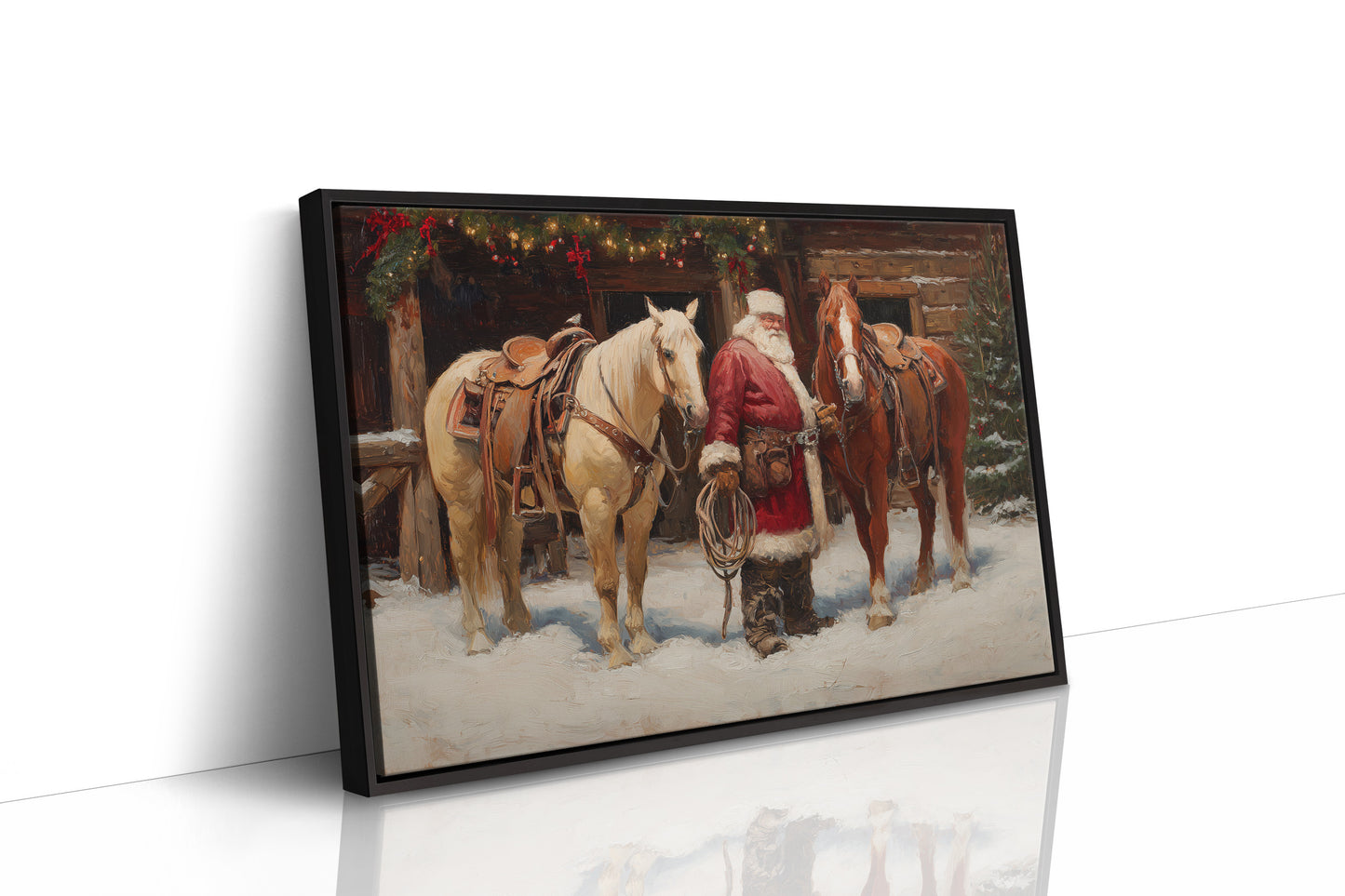 Ranch Horses Share Christmas Eve Magic