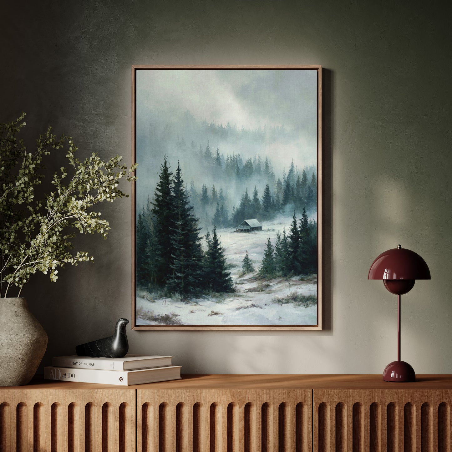 A Cabin Beneath Silent Pines
