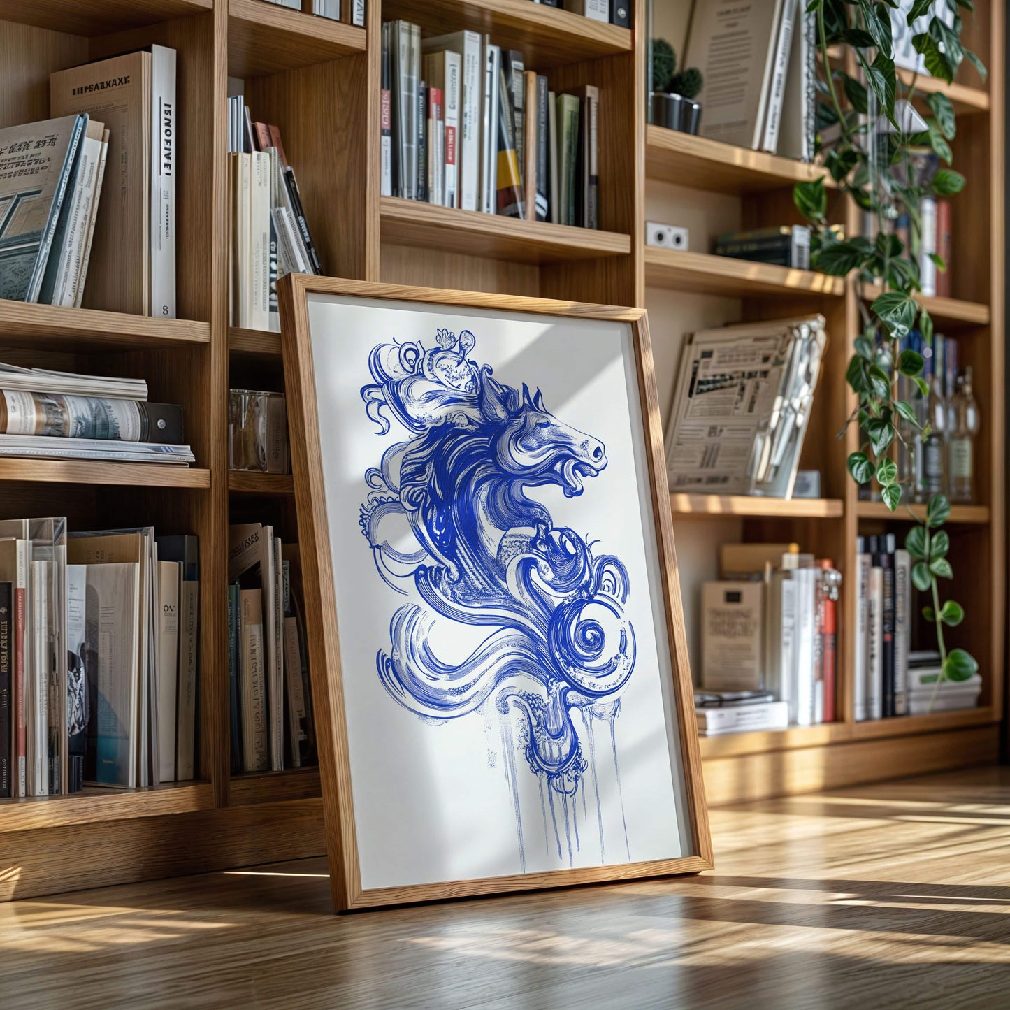 Wild Horses Dance In Indigo