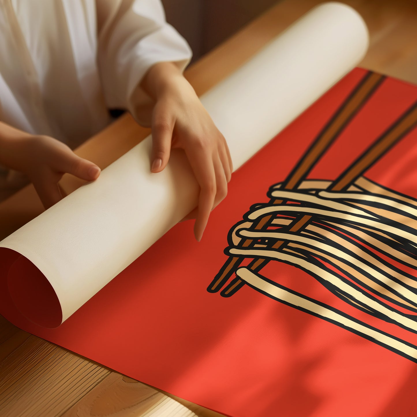 Noodles Dance Their Simple Symphony