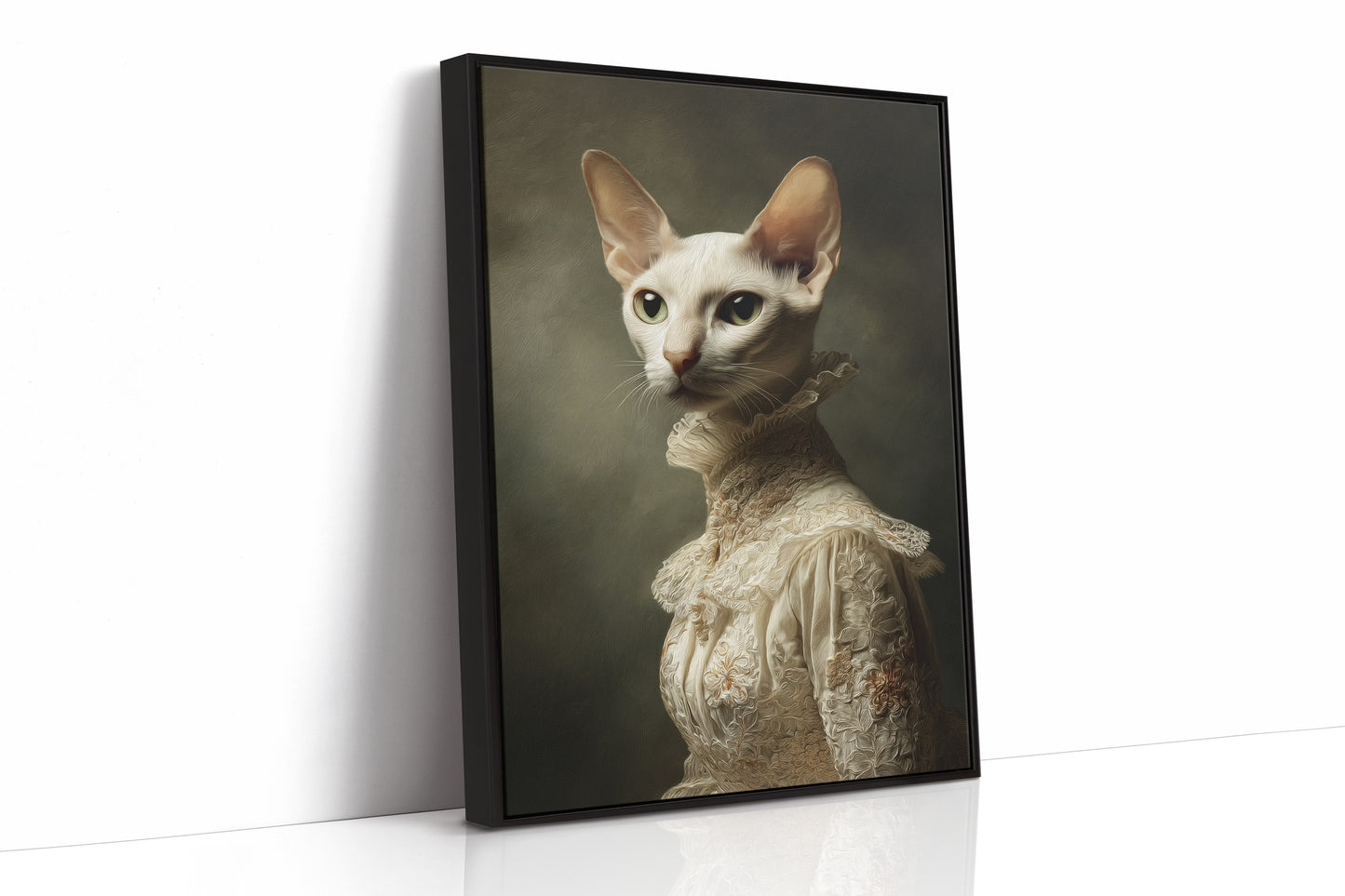 Regal Feline in Vintage Attire