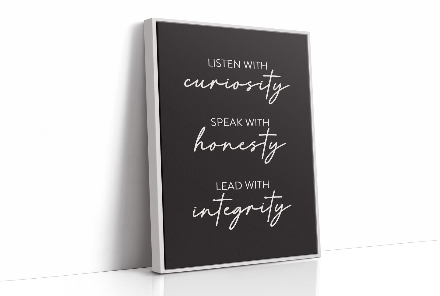 Listen Speak Lead With Integrity