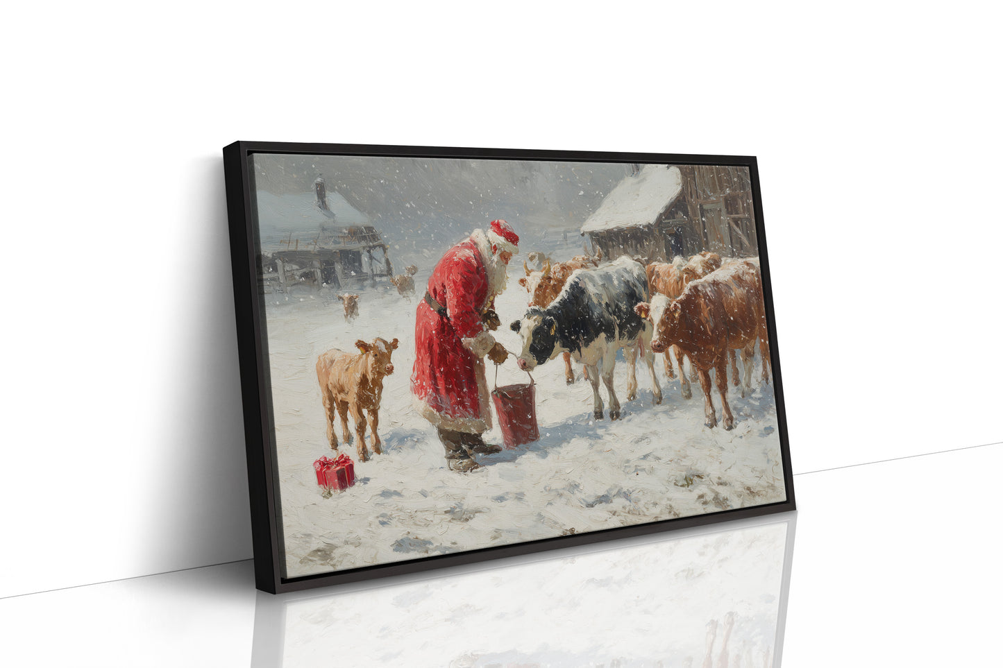 Winter Barn Brings Christmas To Cows