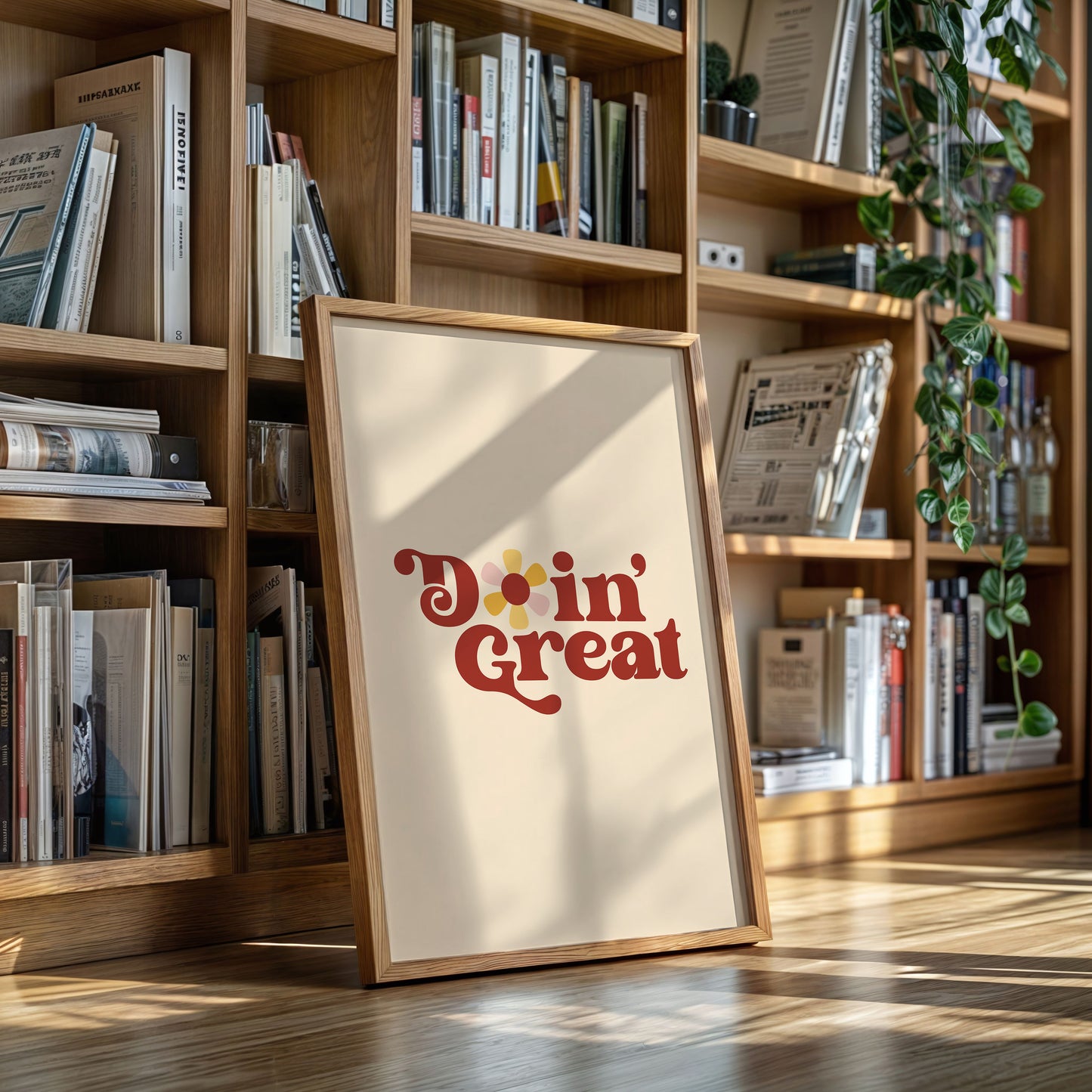 Retro Daisies Dance Through Time