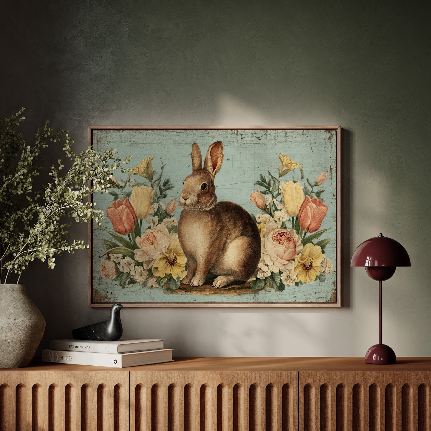Spring Garden Keeps Rabbit Company