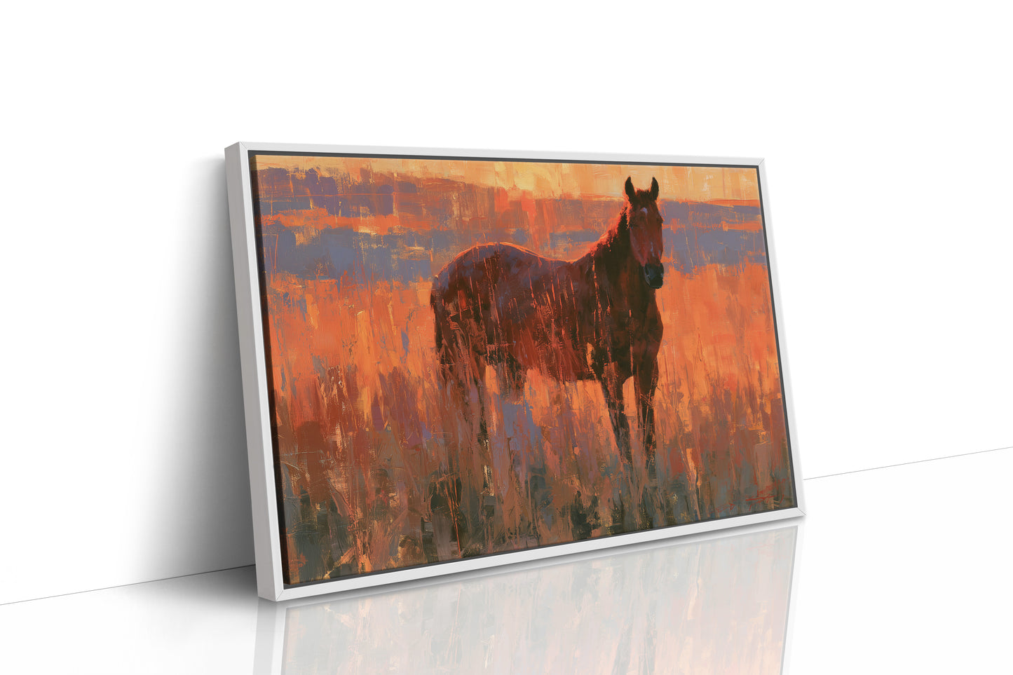 Horse Facing The Blaze