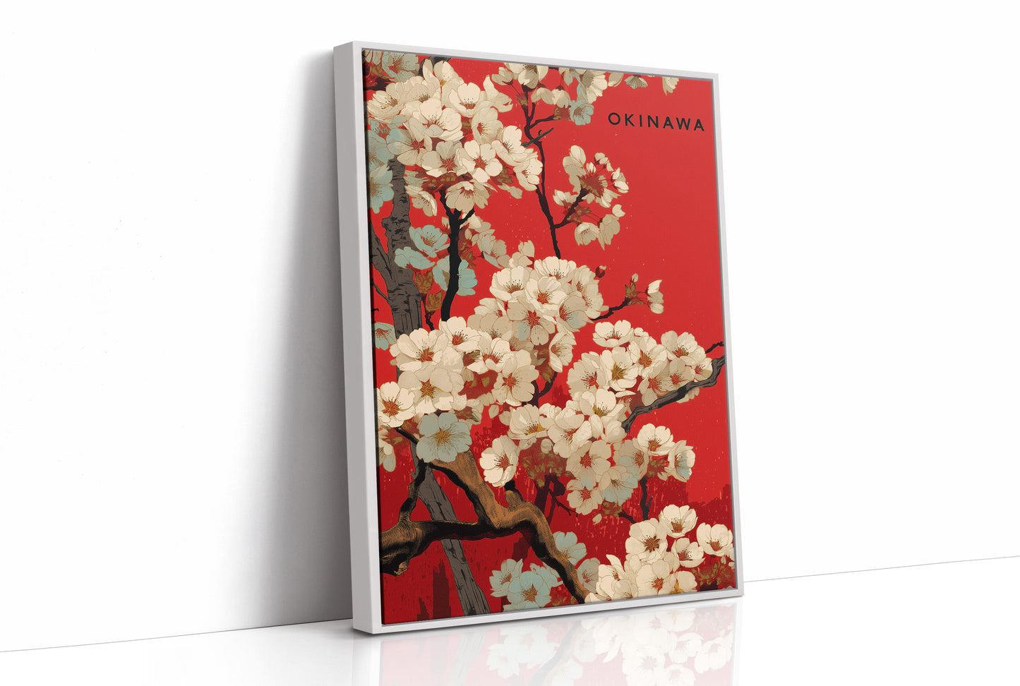 Cherry Blossoms Paint Okinawa Red