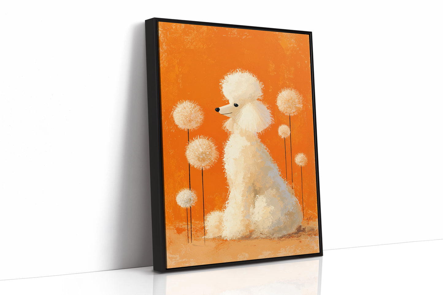 A Poodle's Playful Garden