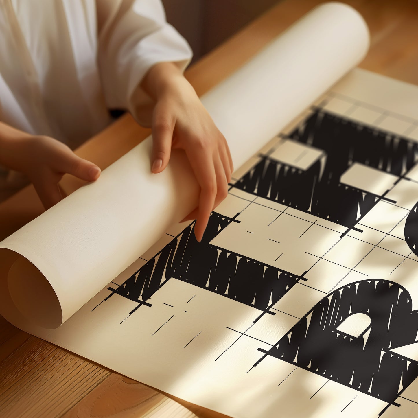 Blueprints Sketch Tomorrow's Perfect Room