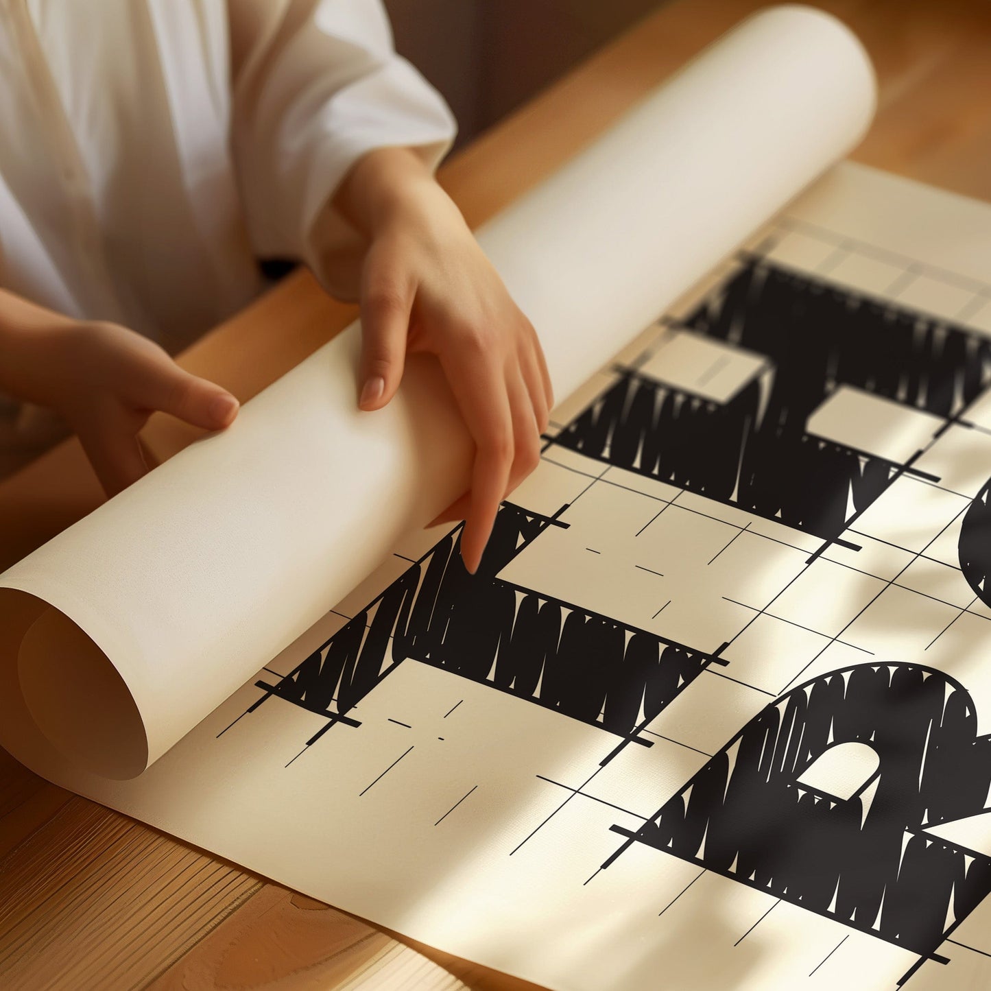 Blueprints Sketch Tomorrow's Perfect Room