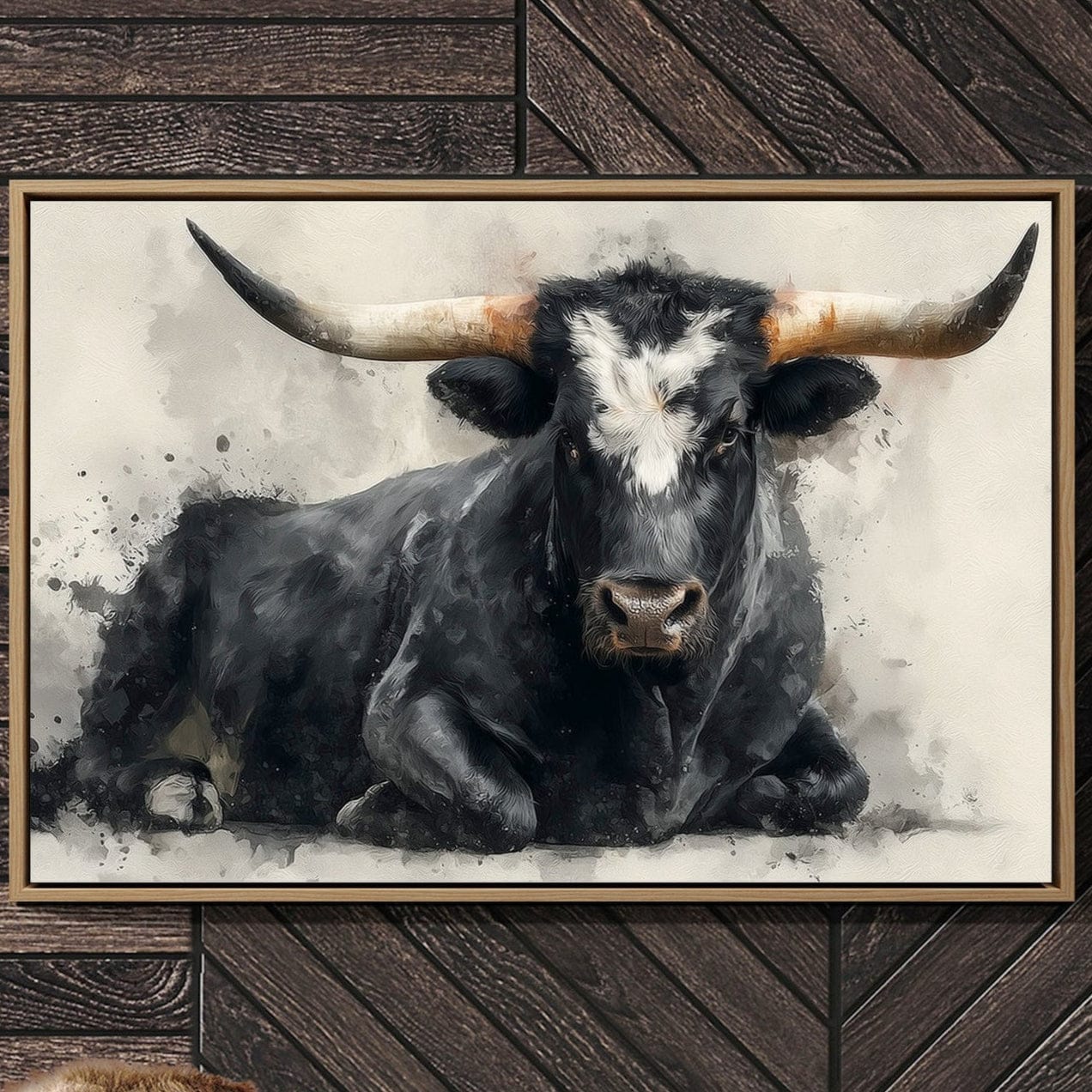 Black Bulls Rest Under Texas Stars