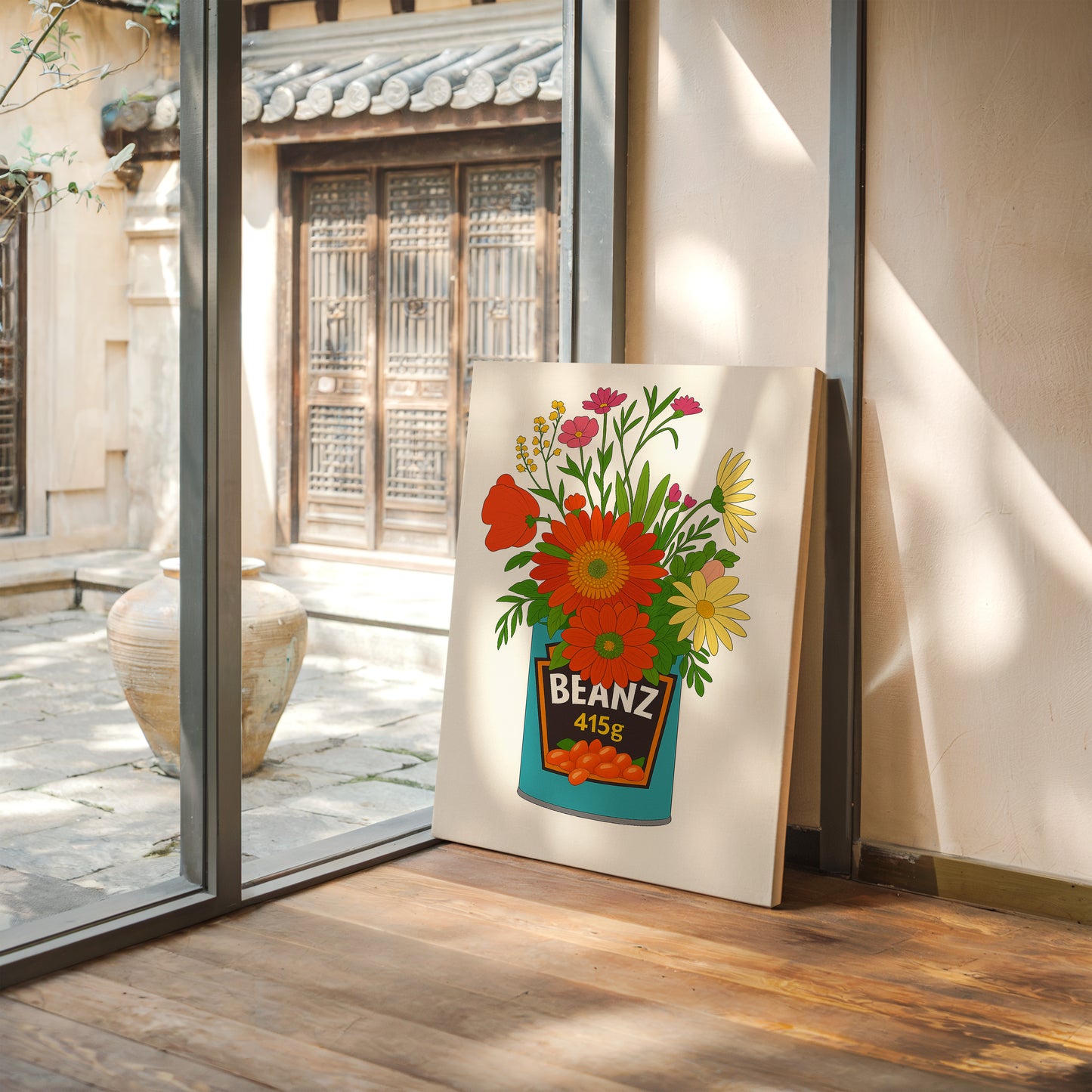 Blooms in a Beanz Tin