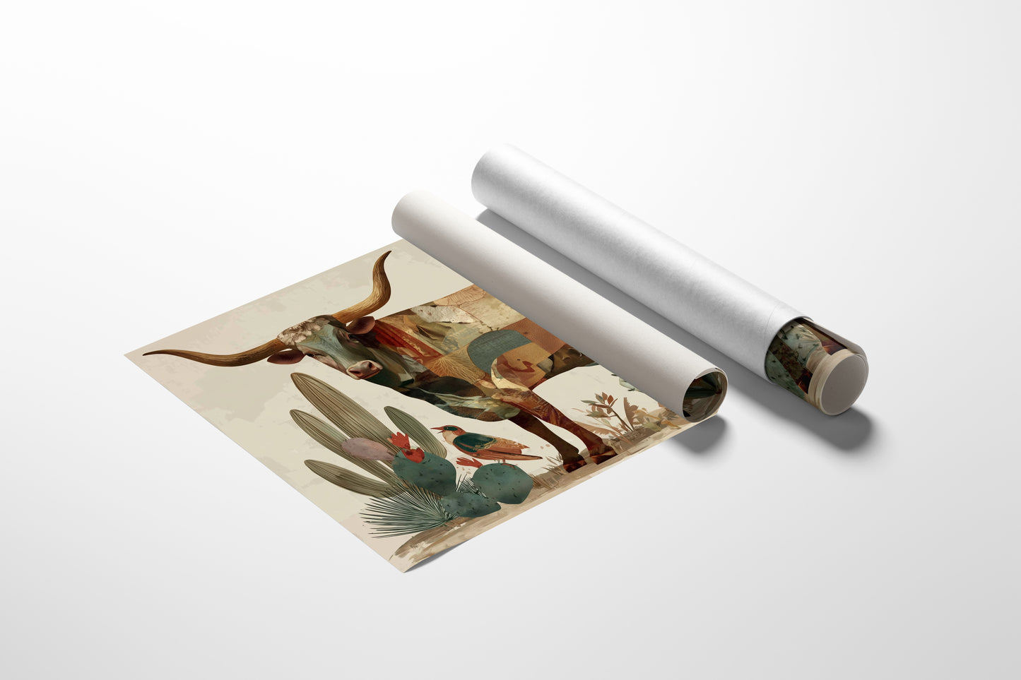 Desert Birds Dance With Longhorn