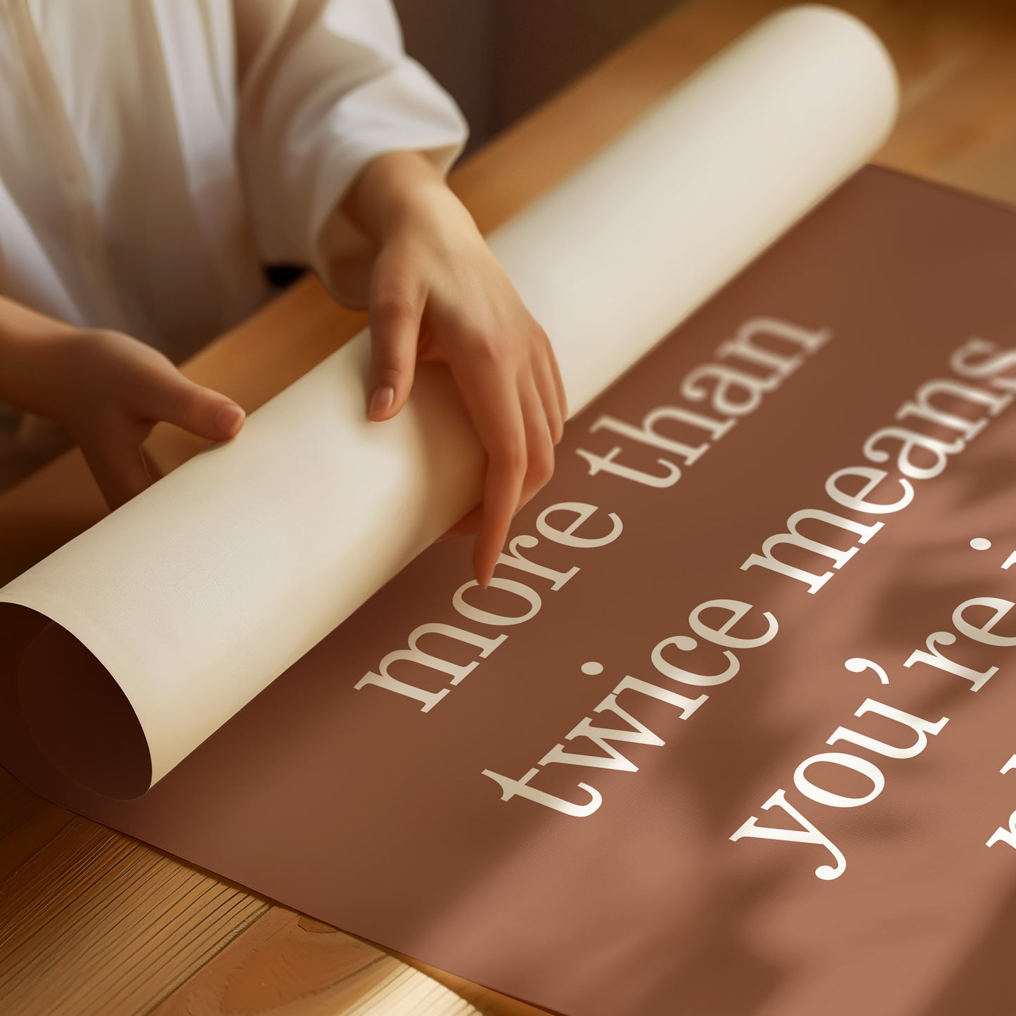 Playful Words Dance In Clay Light