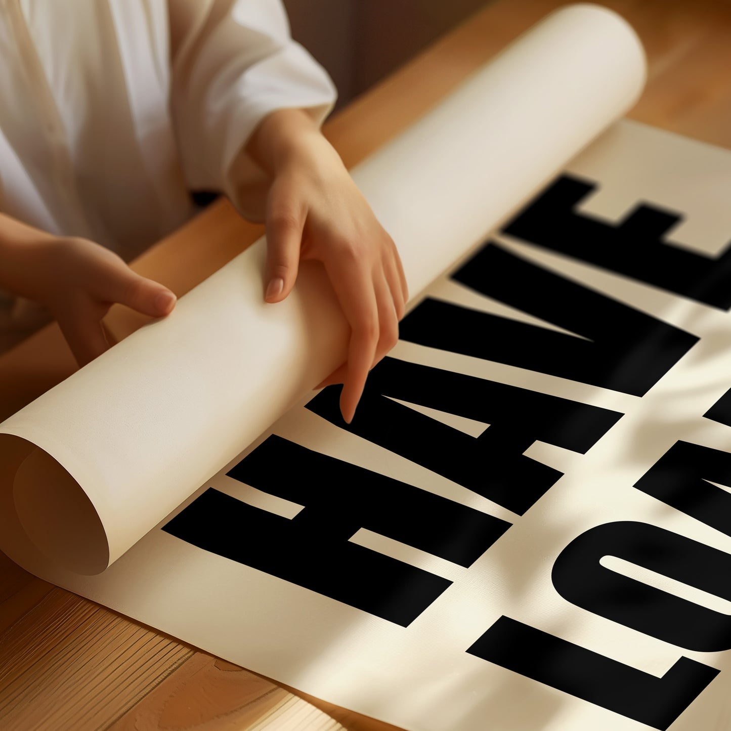 Bold Letters Make Polite Demands