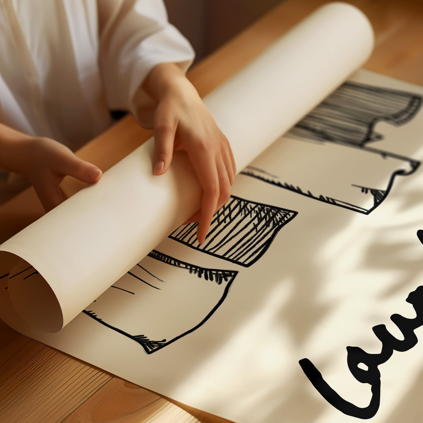 Clothespins Dance In Morning Light