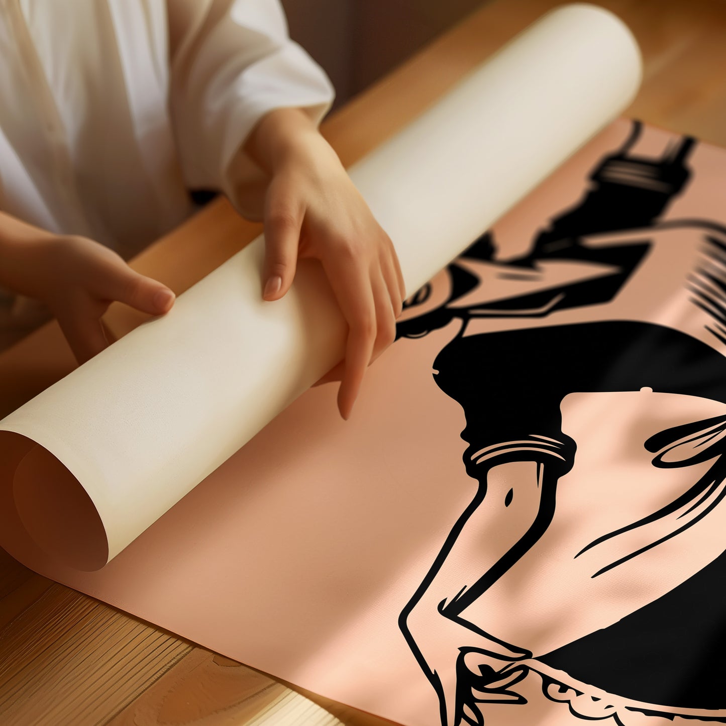 Aprons Dance Through Blush Kitchen Light