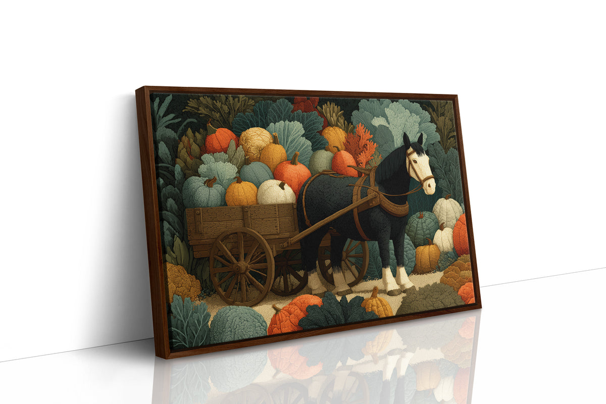 Hauling Pumpkins, Eyeing the Kale