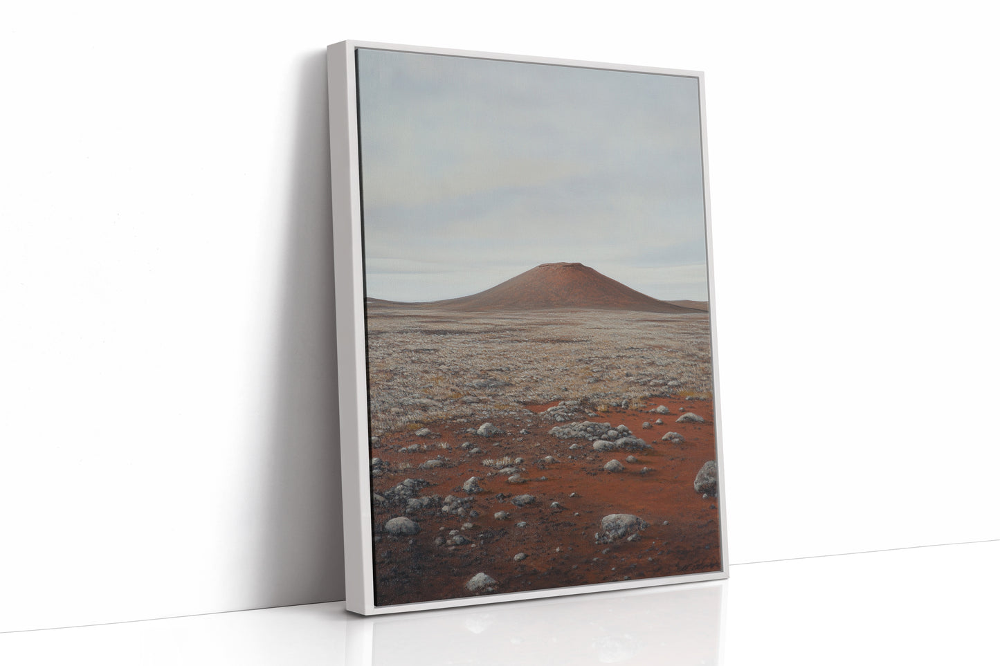 Solitary Peak In Rust And Stone