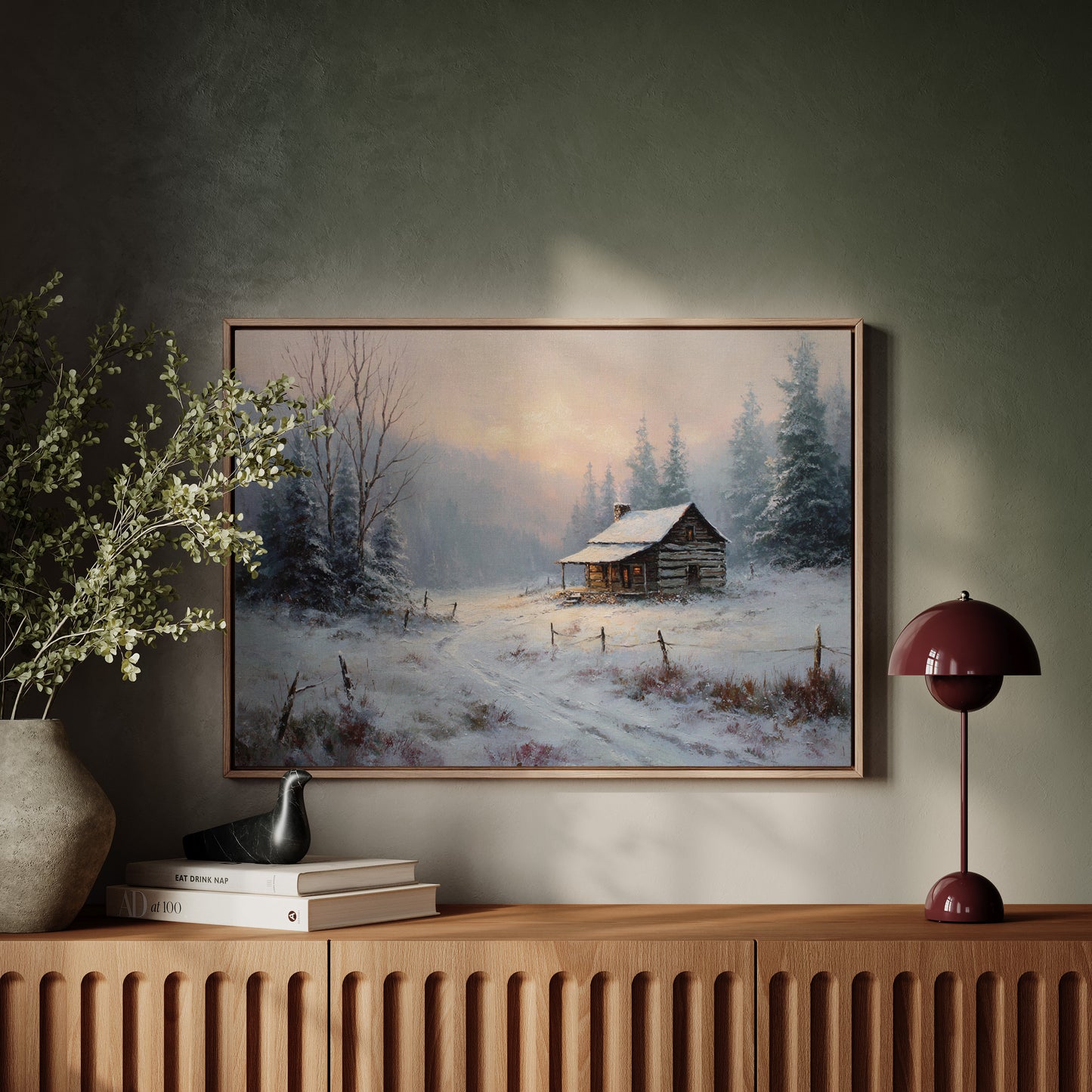 Winter Light Warms Mountain Solitude