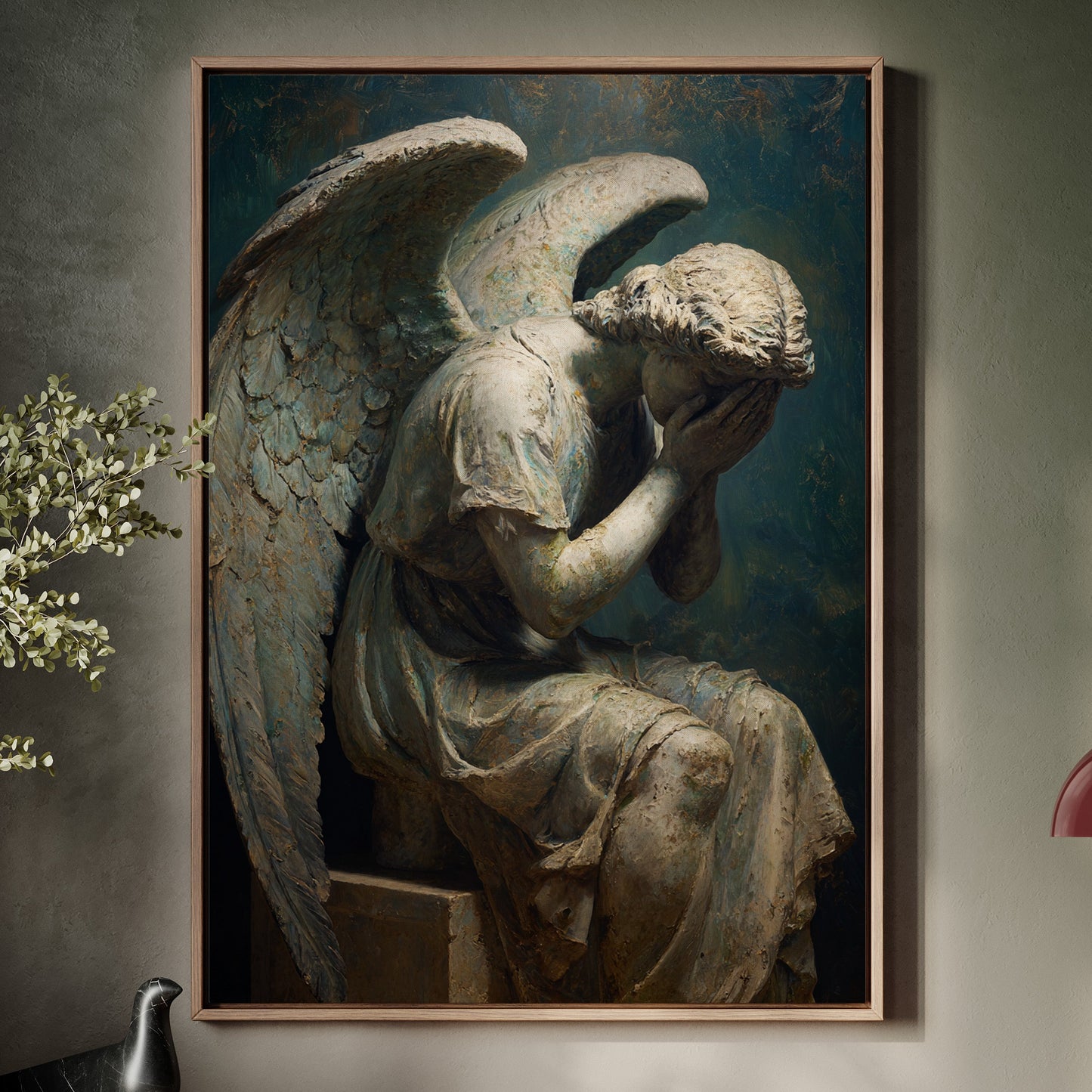Silent Grief Beneath Feathered Wings