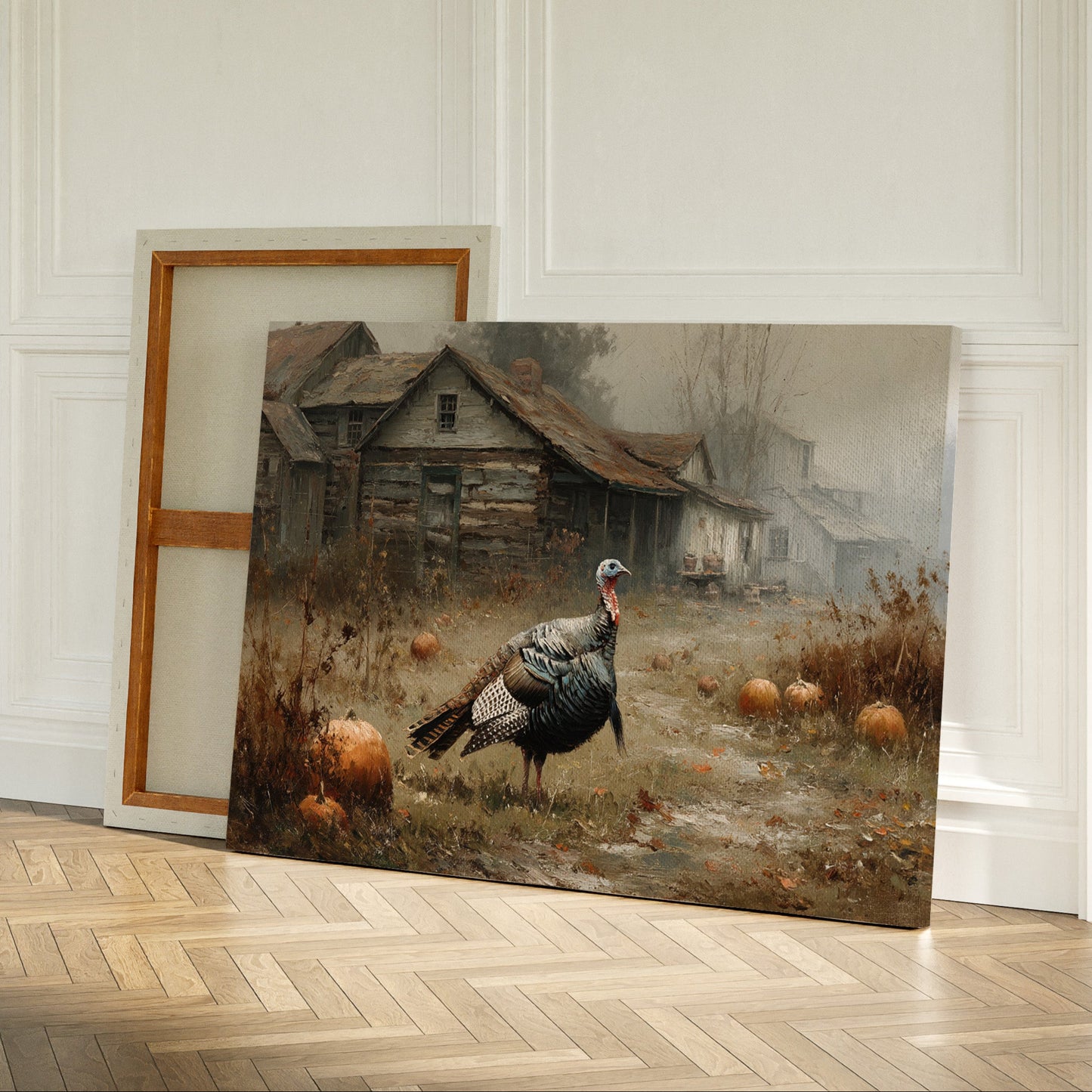 Wild Turkey's Autumn Farmhouse Patrol