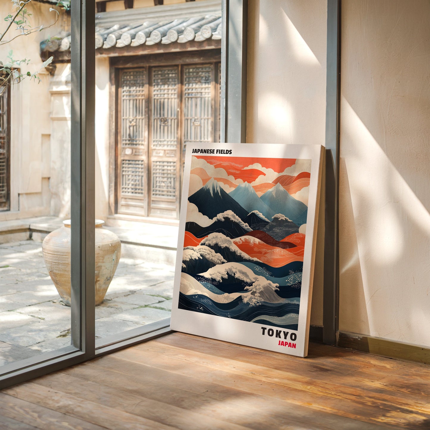 Japanese Fields – Mountain and Wave Harmony